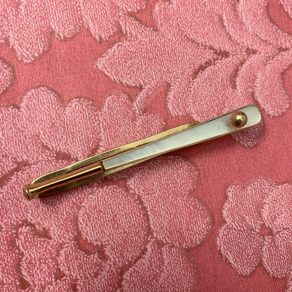 Vintage Swank Baseball Bat Tie Bar